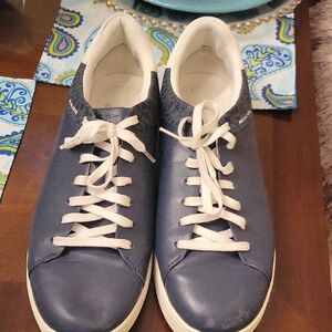 Sz 11 Mens MICHAEL Michael Kors Blue and White Sneakers